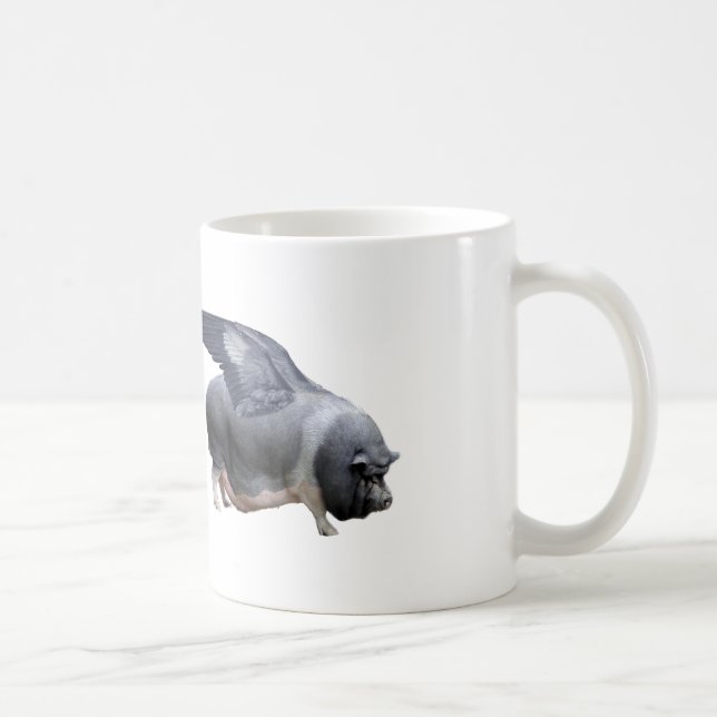 Caneca De Café porco voador (Direita)