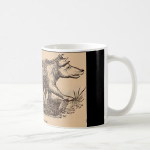 Caneca De Café Porcos de impressão fazenda do século XIX
