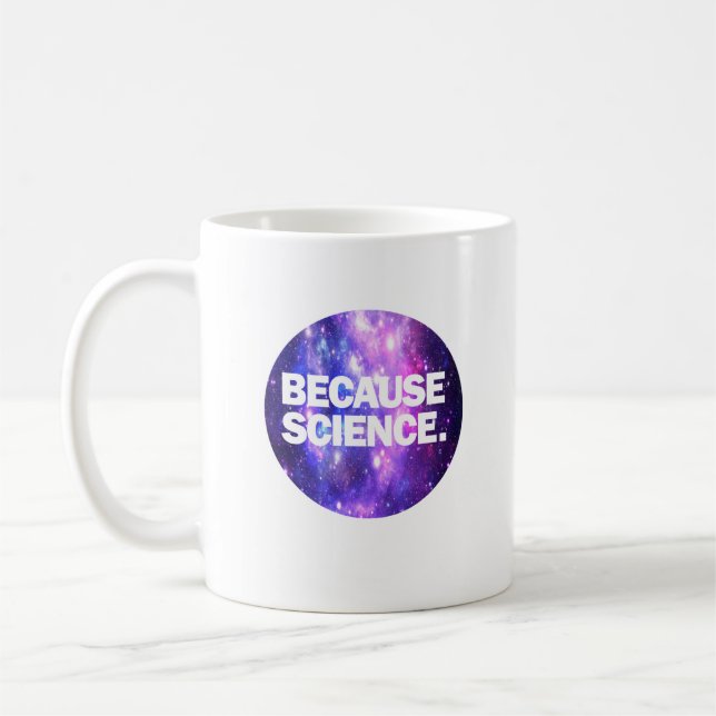 Caneca De Café Porque Ciência (Esquerda)