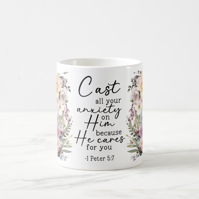 Caneca De Café Porque ele se preocupa com você (Centro)