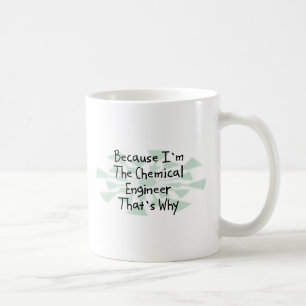 Caneca De Café Porque eu sou o engenheiro químico