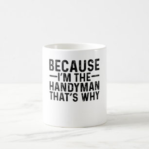Caneca De Café Porque eu sou o Homem-Leão, é por isso