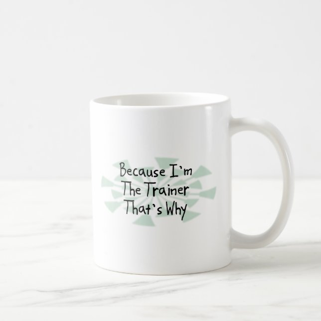 Caneca De Café Porque eu sou o instrutor (Direita)