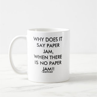 CANECA DE CAFÉ PORQUE O FAZ PARA DIZER O DOCE DE PAPEL, QUANDO