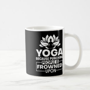 Caneca De Café Porque Socar Pessoas é Mal Visto - Ins Yoga