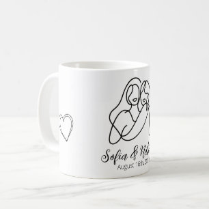 Caneca De Café Porta copos de lésbicas personalizadas e sem rosto