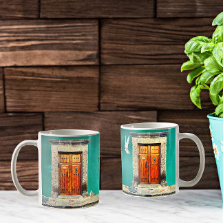 Caneca De Café Porta Verde Rústica San Miguel de Allende Brown
