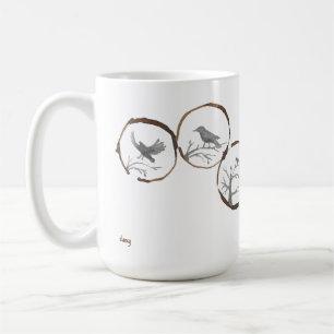 Caneca De Café Portal Crow do Anel do Café