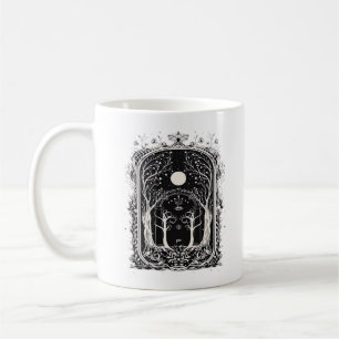 Caneca De Café Portão de Fantasia Goblincore para Clássico