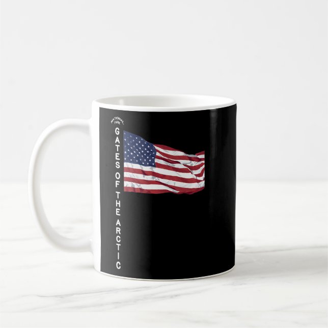 Caneca De Café Portas Do Parque Nacional Ártico Brooks Mountain (Esquerda)