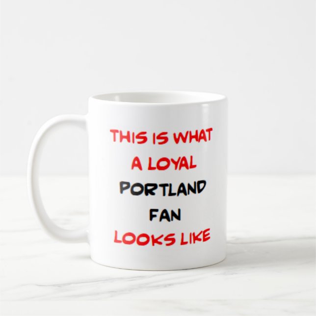 Caneca De Café portland fan, loyal (Esquerda)