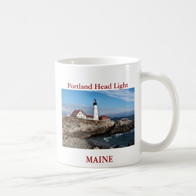 Caneca De Café Portland Head Light Maine (Direita)