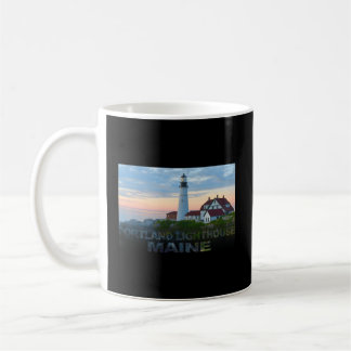 Caneca De Café Portland Lighthouse Maine Nas Férias Sunrise