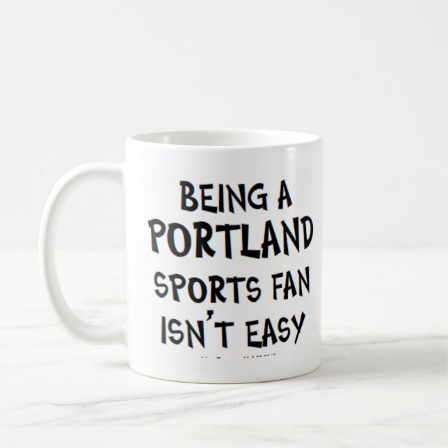 Caneca De Café portland sports fan, being (Esquerda)