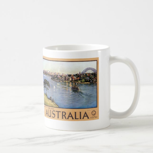 Caneca De Café Porto Austrália de Sydney (Direita)