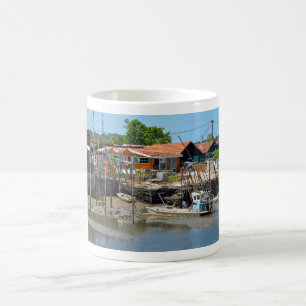 Caneca De Café Porto de La Teste de Buch em França Cartão postal