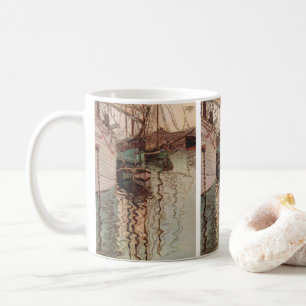Caneca De Café Porto de Trieste por Egon Schiele, Arte Antiga