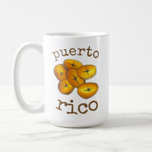 Caneca De Café Porto Rico Fried Plantain Tostones Comida Cuisine