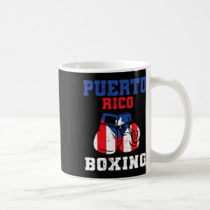 Caneca De Café Porto Rico Orgulho Boxando Bandeiras