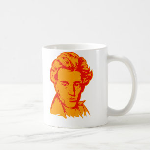 Caneca De Café Portra do existentialist da filosofia de Soren