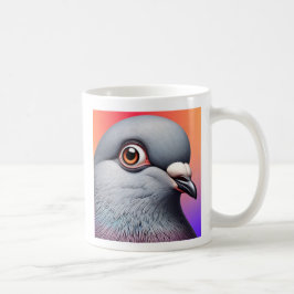 Caneca De Café Portrait de pigeon.