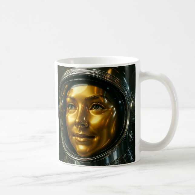 Caneca De Café Portrait insolite astronaute (Direita)