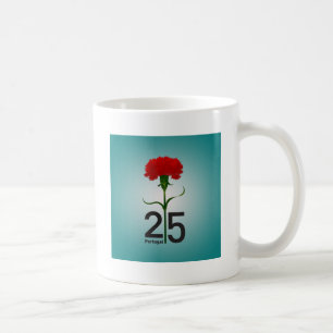 Caneca De Café Portugal e o cravo vermelho