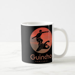 Caneca De Café Portugal Windsurf Praticantes de Surf Praia Do Gui