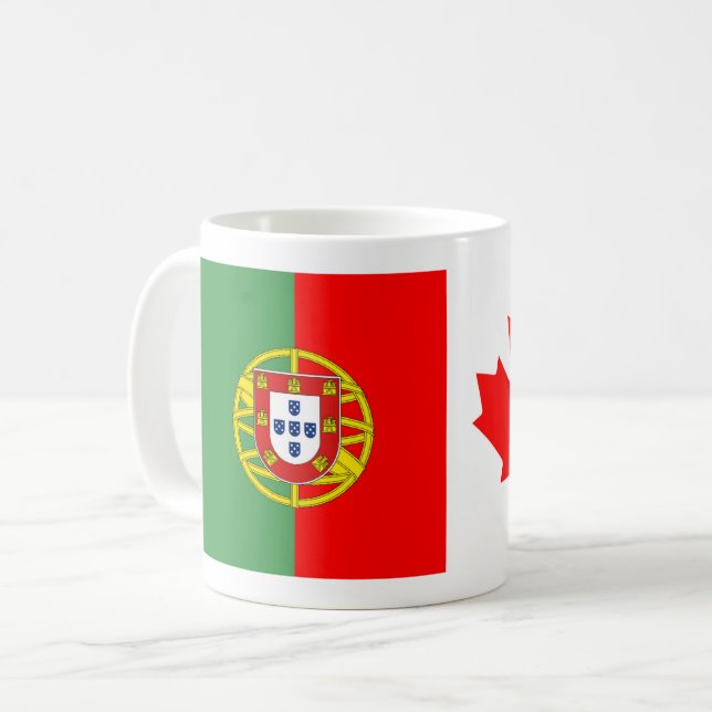 Caneca De Café Português canadense (Frente Esquerda)