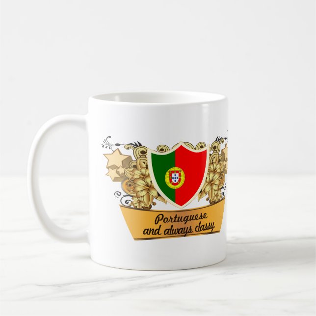 Caneca De Café Português elegante (Esquerda)