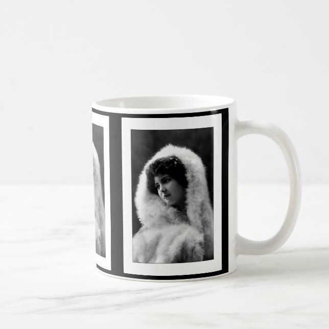 Caneca De Café pose de camafeu de mulher vitoriana (Direita)