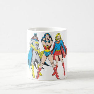 Caneca De Café Pose de Superheroínas