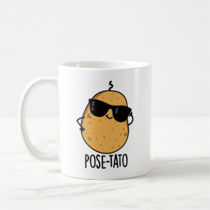 Caneca De Café Pose-tato Brincadeira Engraçada de Batata