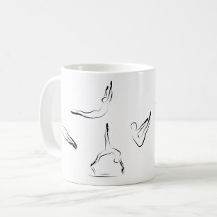 Caneca De Café Poses de Pilates