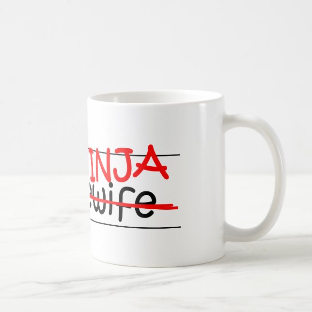 Caneca De Café Posição Ninja - dona de casa (Direita)