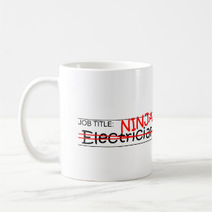 Caneca De Café Posição Ninja - eletricista