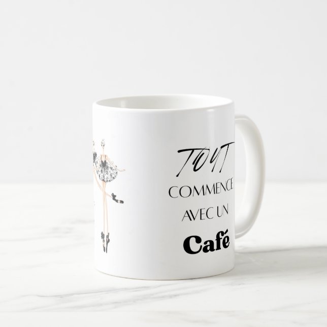 Caneca De Café Positive Energy Coffee Mug for Work and Study  (Frente Esquerda)