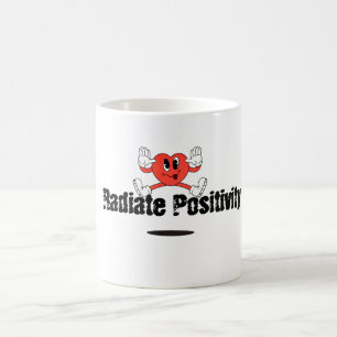 Caneca De Café Positividade radiada