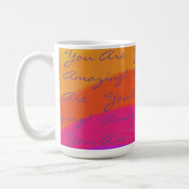 Caneca De Café Positivo Você É Incrível Colorido