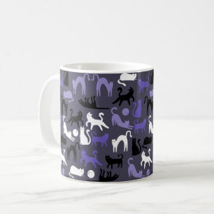 Caneca De Café Posse de Gato Gótico Adorável em Ioga