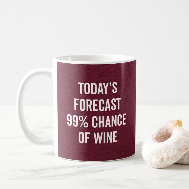 Caneca De Café Possibilidade De Uma Citação Engraçada Do Vinho (Com Donut)