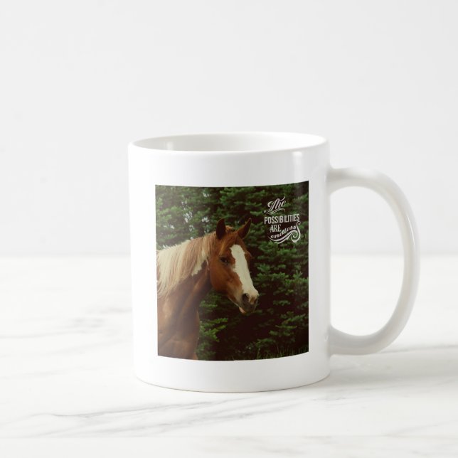 Caneca De Café Possibilidades Sem Fim Paint Horse Mare (Direita)