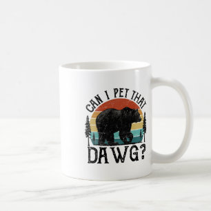 Caneca De Café Posso Acariciar Esse Cachorro Funny Dawg Bear Meme