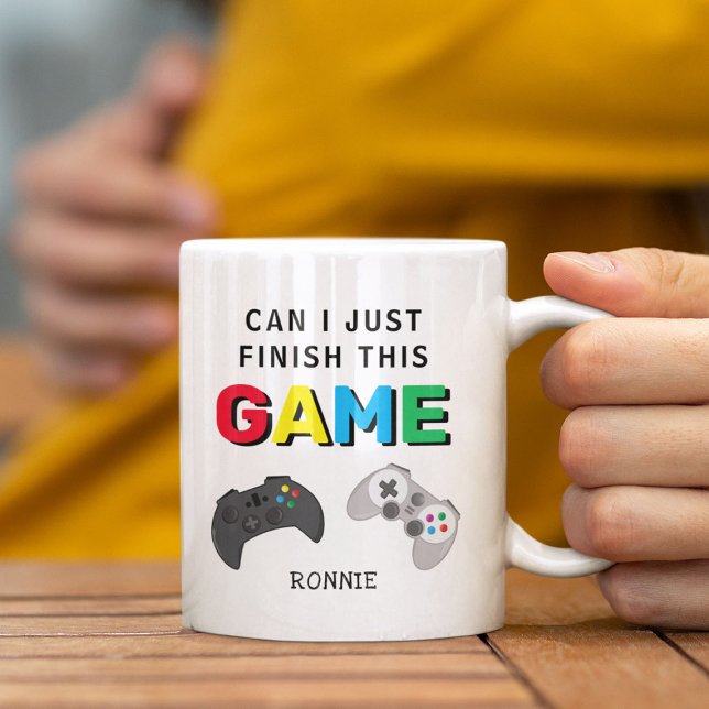 Caneca De Café Posso Apenas Terminar Este Jogo' Divertido Gamer (Criador carregado)