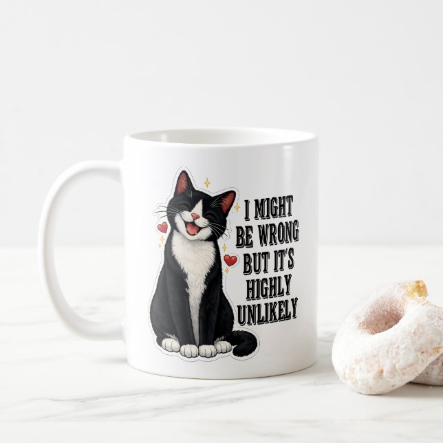 Caneca De Café Posso Estar Errado Mas É Altamente Improvável Engr (Com Donut)