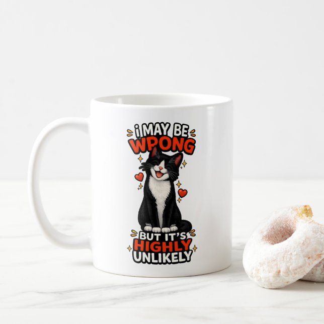 Caneca De Café Posso Estar Errado Mas É Altamente Improvável Engr (Com Donut)