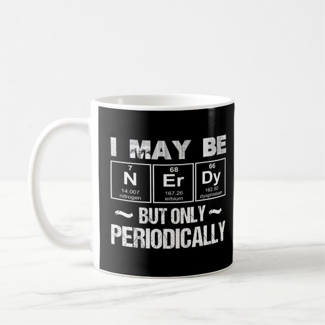 Caneca De Café Posso Estar Nerdy, Mas Só Periodicamente Retro Gee (Esquerda)