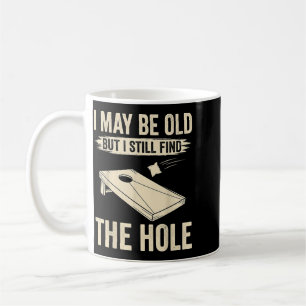 Caneca De Café Posso estar velho, mas ainda encontro o buraco Cor