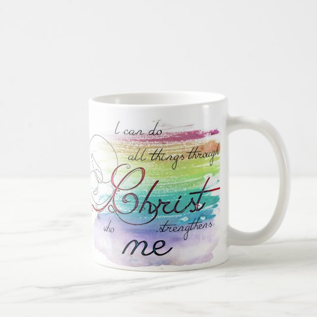 Caneca De Café Posso fazer todas as coisas (Direita)