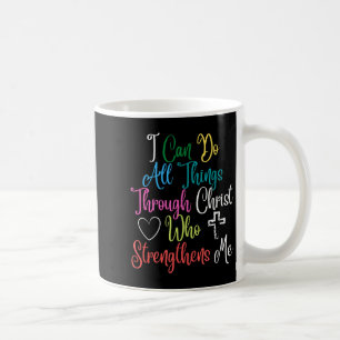 Caneca De Café Posso fazer todas as coisas por meio de Cristo Fil